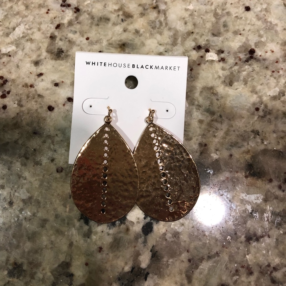 White House black market gold earrings